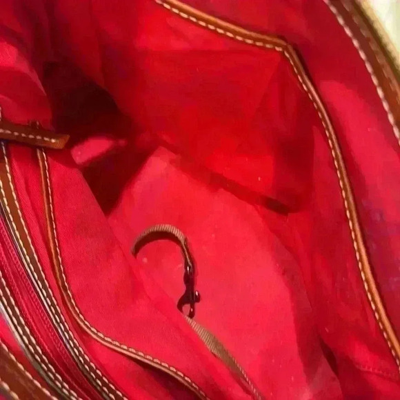 DOONEY & BOURKE Pebbled Grain Zip Zip Satchel Pre-Owned - Picture 14 of 16